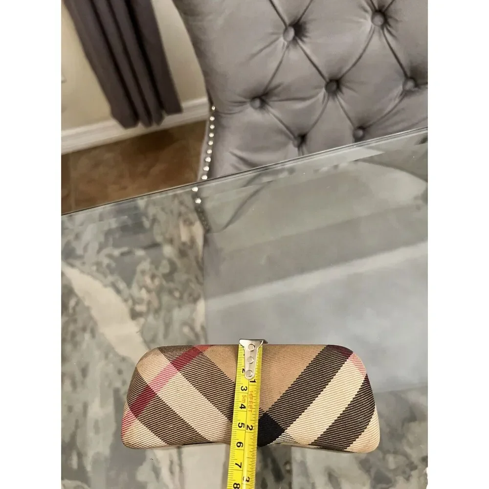 Burberry Nova Check Hard shell sunglasses eye glass case container designer vibe